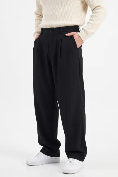 Siyah Baggy Yeni Sezon Erkek Pantolon 493189