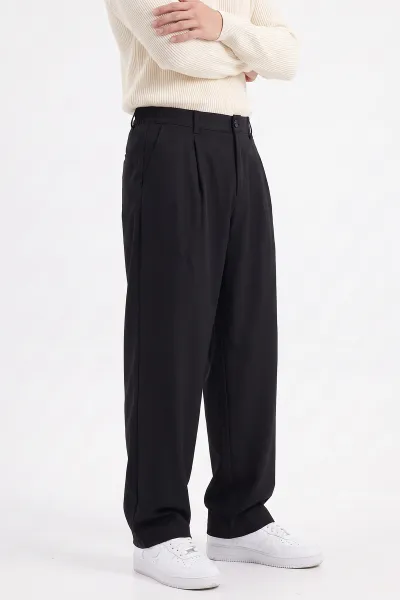 Siyah Baggy Yeni Sezon Erkek Pantolon 493189