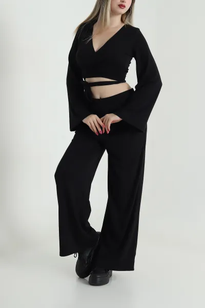 siyah-baglamali-bluz-pantolon-kadin-buzzy-ikil-takim-491637
