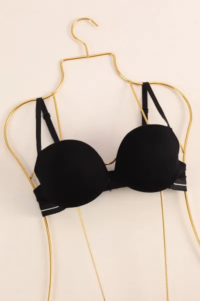 Siyah Bambu Spor Model Destekli Sütyen 425885