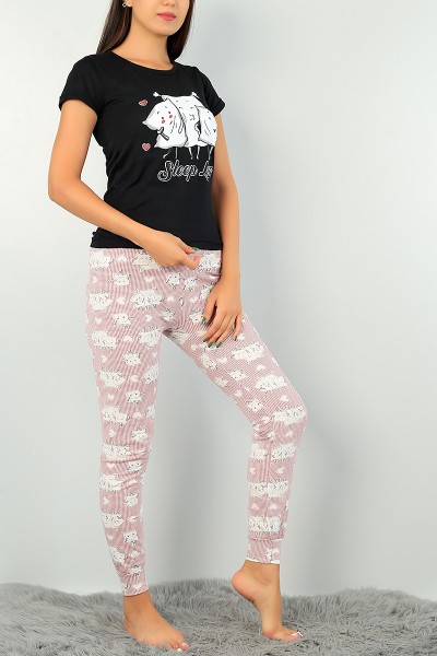 siyah-baskili-bayan-pijama-takimi-73471