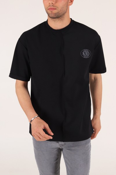 siyah-baskili-fitilli-oversize-erkek-tisort-177467