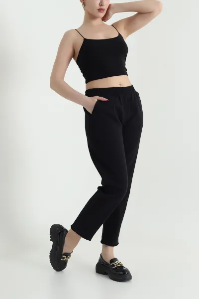 siyah-bel-lastikli-cep-detay-gabardin-kadin-pantolon-440776