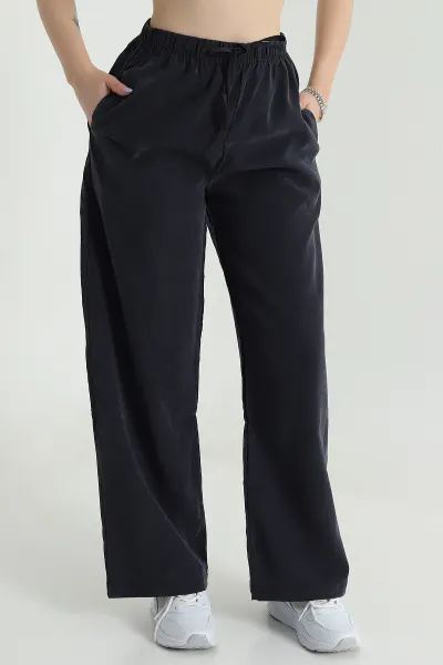 siyah-bel-lastikli-cepli-tencel-kadin-pantolon-474853