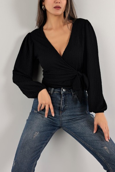 siyah-belden-baglamali-burumcuk-bluz-137589