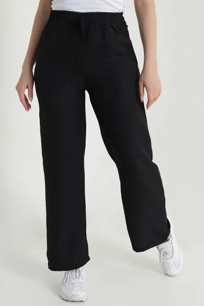 siyah-beli-lastikli-aerobin-keten-kadin-pantolon-469141