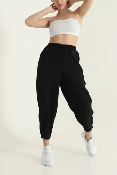 siyah-beli-lastikli-diagonel-kadin-salvar-pantolon-433276