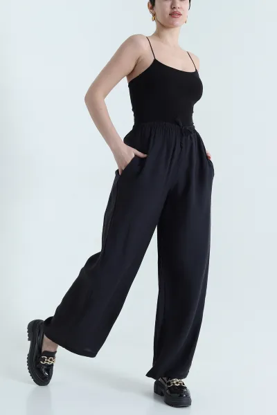 siyah-beli-lastikli-kadin-tensel-pantolon-441587