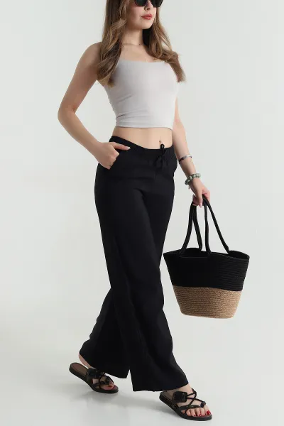siyah-beli-lastikli-modal-kadin-pantolon-478948