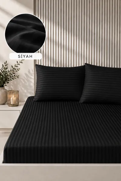 siyah-bella-home-160x200-cm-cift-kisilik-cizgili-saten-carsaf-seti-483019