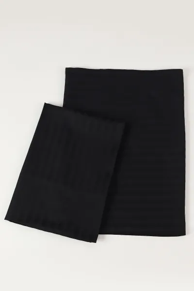 Siyah Bella Home 50x70 Cm 2'li Saten Yastık Kılıfı 474139