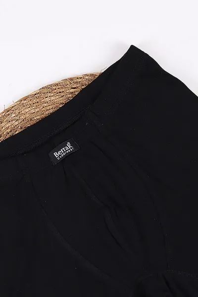 Siyah Berrak Kumaş Bambu Likralı Erkek Boxer 434431