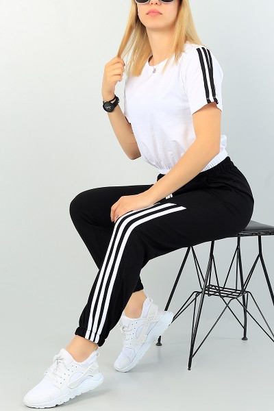 siyah-beyaz-seritli-bayan-ikili-takim-67178