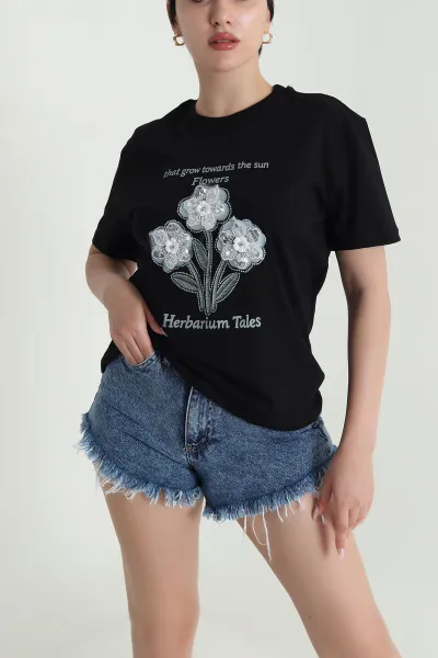 siyah-bisiklet-yaka-kadin-suprem-tisort-463724