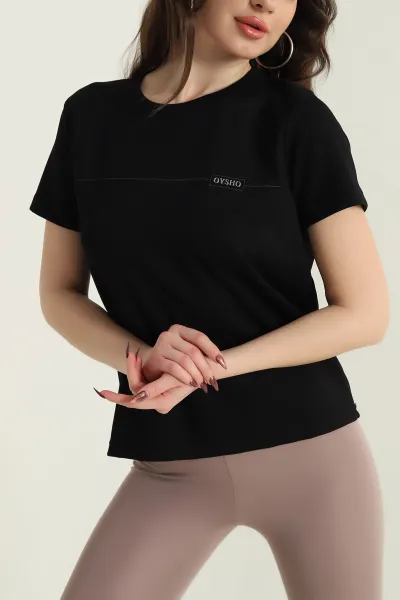 siyah-bisiklet-yaka-nakisli-oysho-kadin-tisort-437432