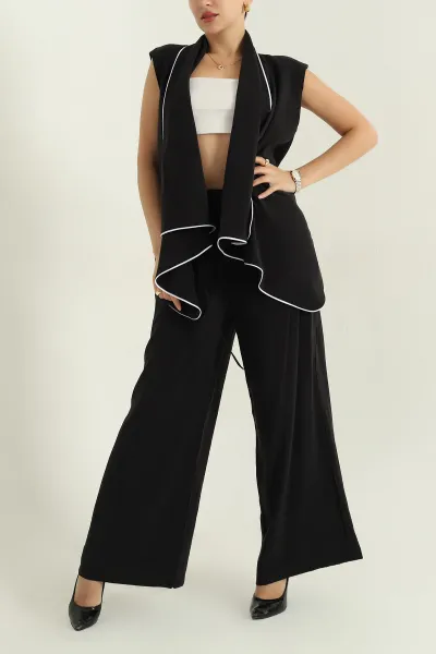 siyah-biyeli-kruvaze-yelek-pantolon-tencel-kadin-ikili-takim-366367