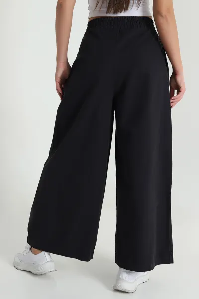 Siyah Bol Paça Kadın Pantolon 477760