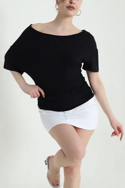 siyah-buzgulu-kayik-yaka-oysho-kadin-bluz-446970