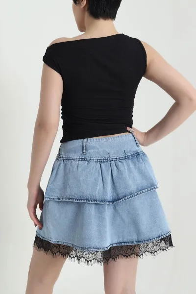 Siyah Büzgülü Kolsuz Gofre Kadın Bluz 456285