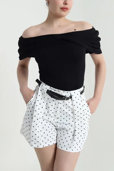 Siyah Buzzy Fiyonk Tasarım Bluz 466477