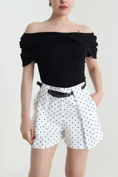 Siyah Buzzy Fiyonk Tasarım Bluz 466477