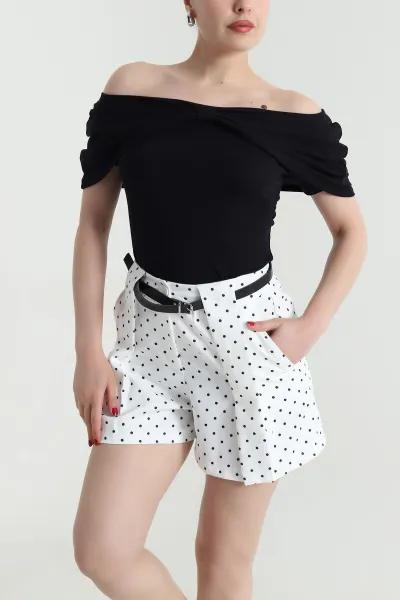 Siyah Buzzy Fiyonk Tasarım Bluz 466477