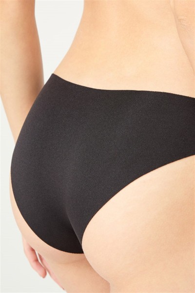 Siyah CH0462 Klasik Basic Lazer Kesim Kadın Bikini Külot 183478