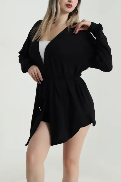 Siyah Çilek Kadın Hırka 489942