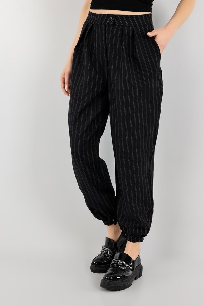 Siyah Çizgili Jogger Pantolon 104464