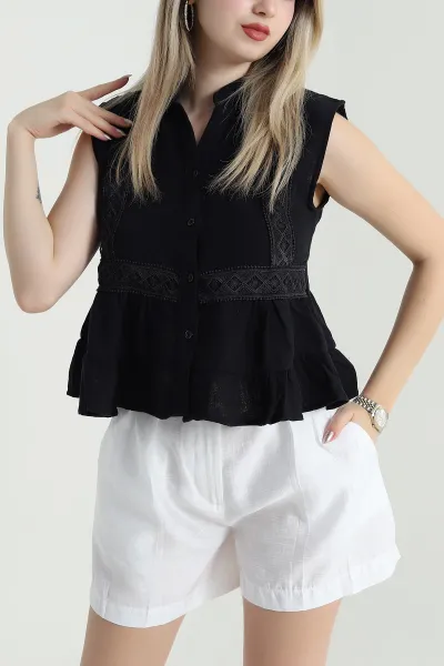siyah-dantel-detay-kolsuz-muslin-kadin-gomlek-471421