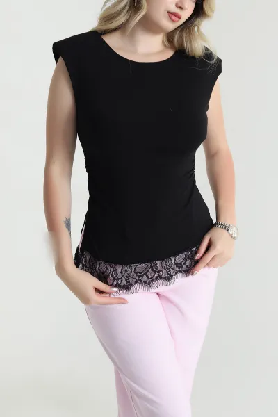 siyah-dantelli-buzgulu-penye-kadin-bluz-462385