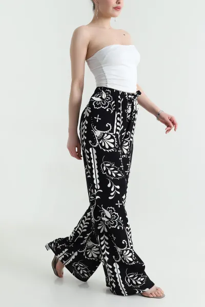 siyah-desenli-dokuma-kadin-pantolon-456134