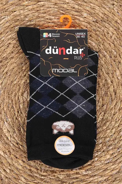 Siyah Dört Mevsim Kadın Modal Çorap (36-40) 477079