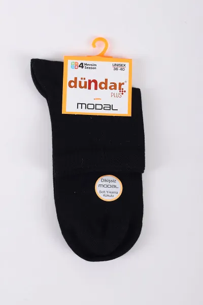 Siyah Dört Mevsim Kadın Modal Konç Çorap 36-40 422965