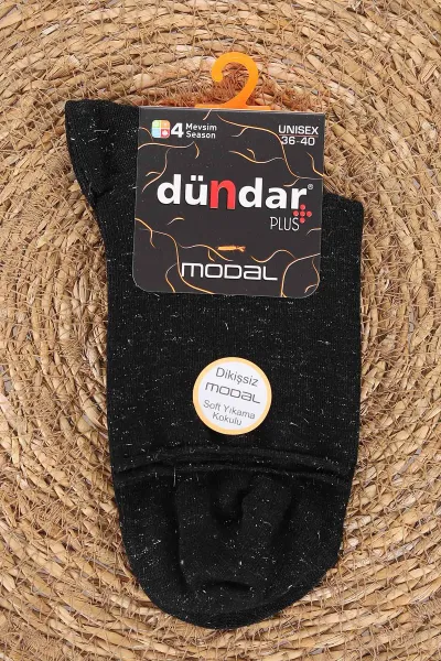 Siyah Dört Mevsim Modal Kadın Çorap (36-40) 477055