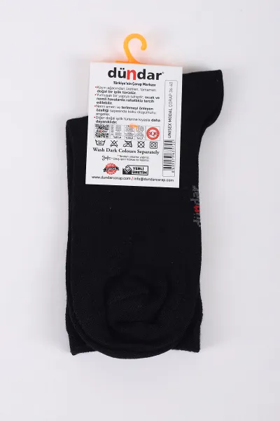 Siyah Dört Mevsim Unisex Modal Çorap (36-40) 423045