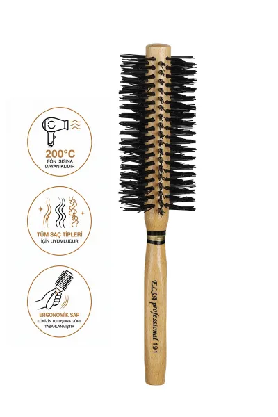 Siyah Elsa Professional 191 Naturel Saç Fön Fırçası 462350