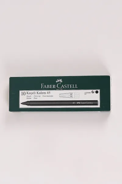 Siyah Faber Castell Keçeli Kalem 10'lu 456952