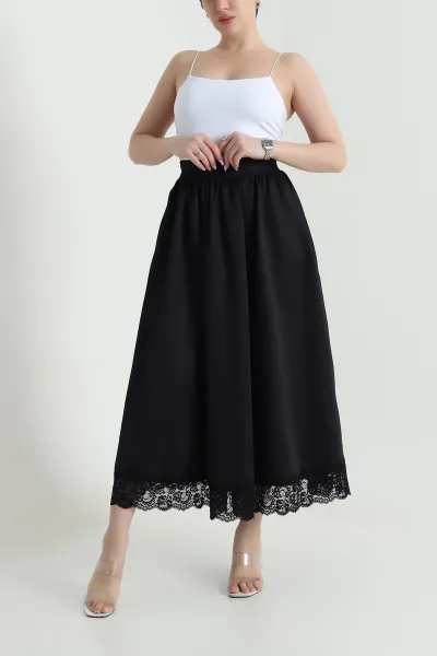 siyah-fermuarli-dantelli-saten-kadin-etek-451303
