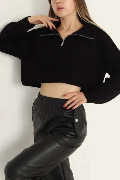 siyah-fermuarli-triko-bayan-crop-kazak-300308