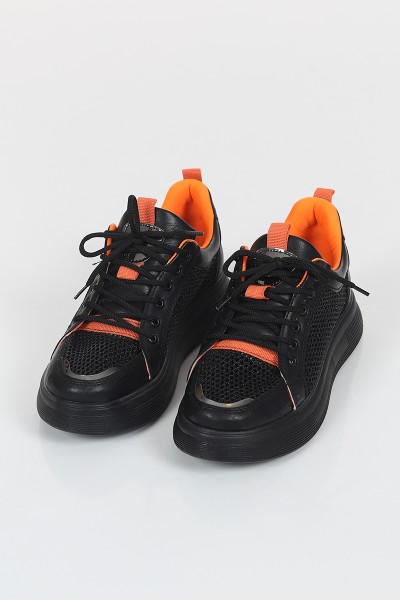 Siyah Fileli Spor Ayakkabı 104547
