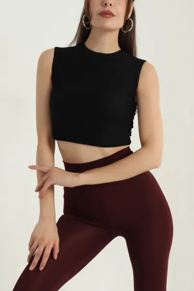 Siyah Fitilli Kadın Bluz 382978