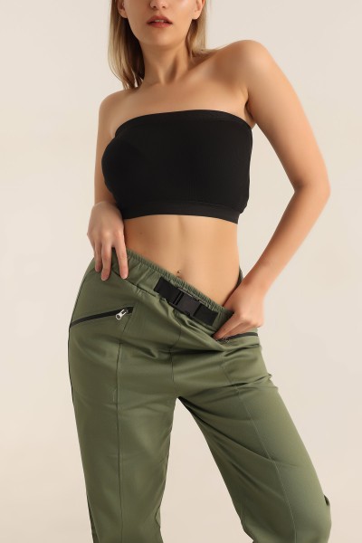 Siyah Fitilli Likralı Bluz 180305
