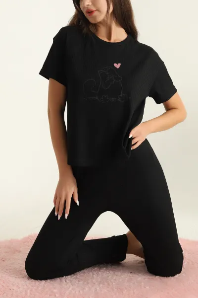 siyah-fitilli-viskon-bayan-pijama-takimi-288967