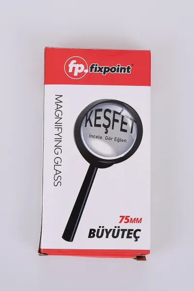 Siyah Fixpoint Lüks 75 mm Büyüteç 475107