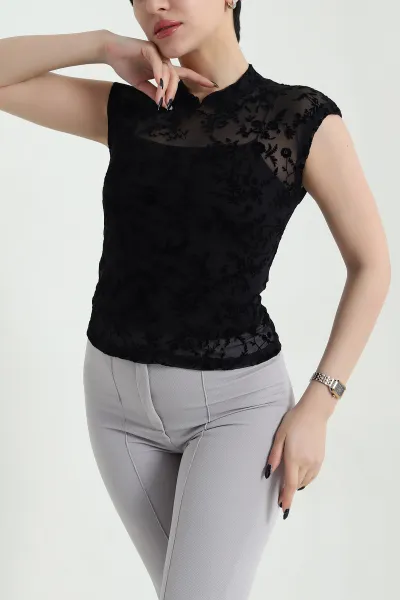 siyah-flok-baskili-tul-kadin-bluz-454030