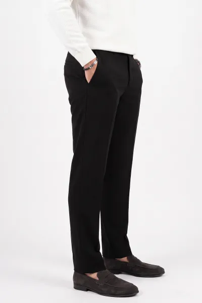 Siyah Gabardin Erkek Pantolon 491674