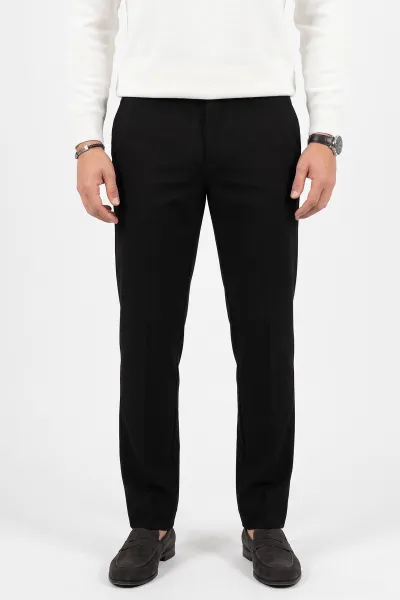 Siyah Gabardin Erkek Pantolon 491674