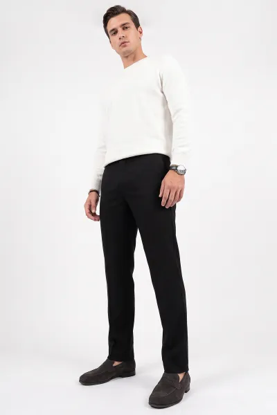 Siyah Gabardin Erkek Pantolon 491674