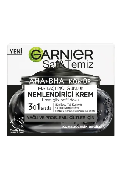 Garnier Saf ve Temiz Kömür Matlaştırıcı Günlük Nemlendirici Krem 50ML 242174